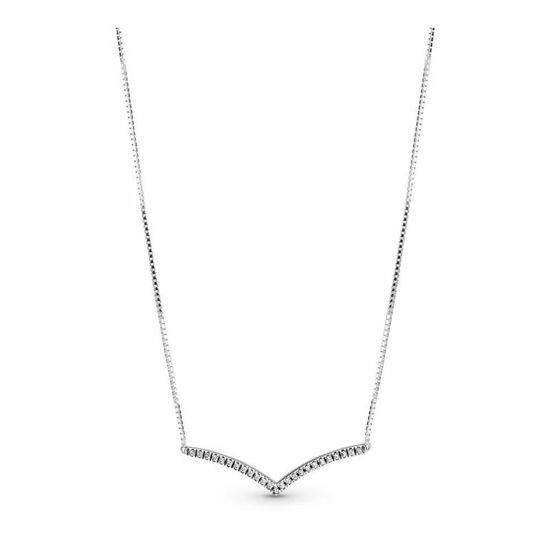 Pandora Shimmering Wish Necklace Silver Egypt LW2809516